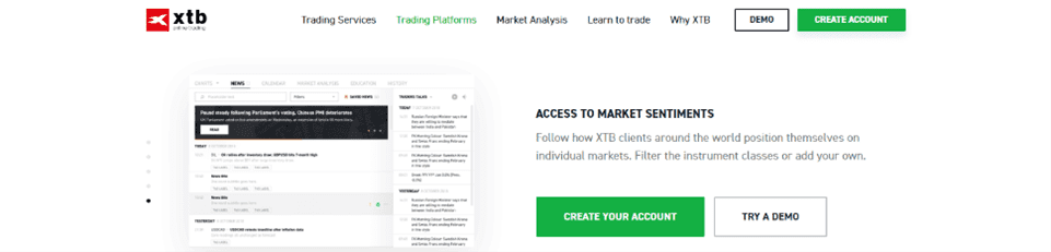 Indicador del Sentimiento de XTB Indicador del Sentimiento de XTB